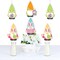 Big Dot of Happiness Easter Gnomes - Decorations DIY Spring Bunny Party Essentials - Set of 20